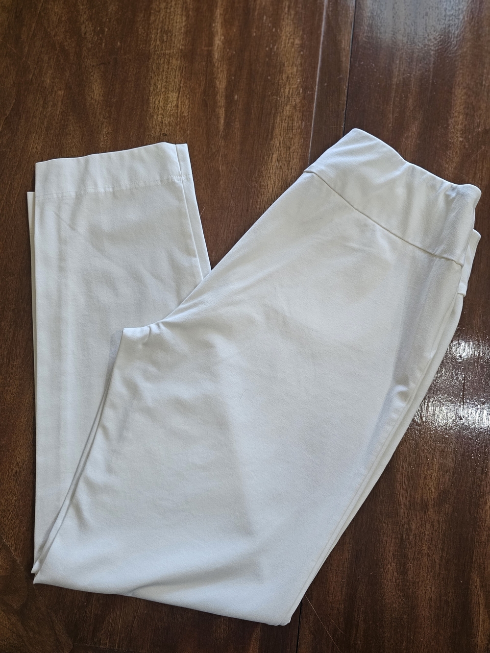 Slimsation By Multiples Off White Pull-On Pants